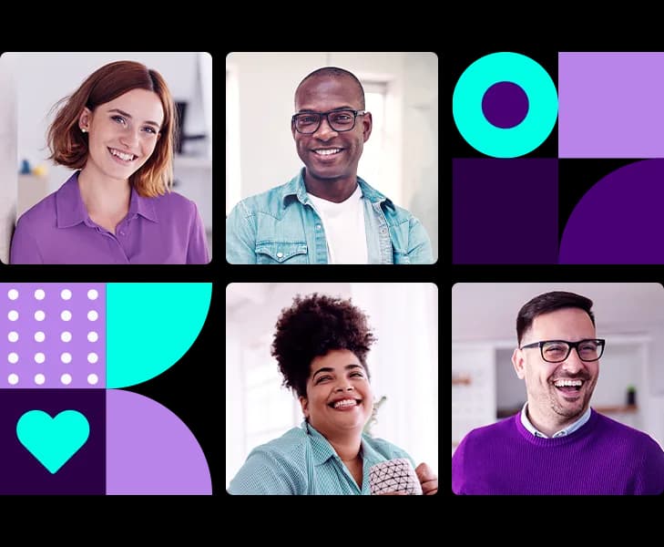 Colaboradores em ambiente de trabalho acolhedor